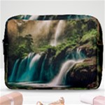 Waterfall Rocks Jungle Forest Make Up Pouch (Large)