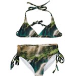 Waterfall Rocks Jungle Forest Kids  Classic Bikini Set