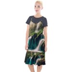 Waterfall Rocks Jungle Forest Camis Fishtail Dress
