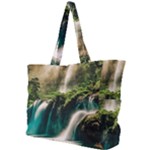 Waterfall Rocks Jungle Forest Simple Shoulder Bag