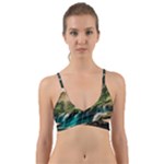 Waterfall Rocks Jungle Forest Wrap Around Bikini Top