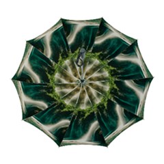 Waterfall Rocks Jungle Forest Automatic Folding Umbrella with Case (Large) from ArtsNow.com