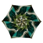 Waterfall Rocks Jungle Forest Automatic Folding Umbrella with Case (Small)
