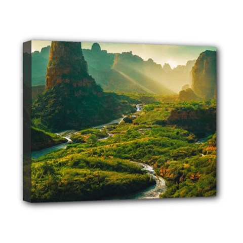 Mountains Trees Forest Canvas 10  x 8  (Stretched) from ArtsNow.com