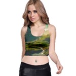 Mountains Trees Forest Racer Back Crop Top