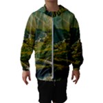 Mountains Trees Forest Kids  Hooded Windbreaker