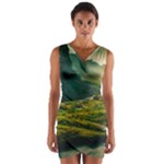 Mountains Trees Forest Wrap Front Bodycon Dress