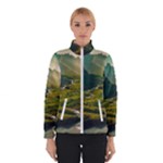 Mountains Trees Forest Women s Bomber Jacket