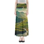 Mountains Trees Forest Full Length Maxi Skirt