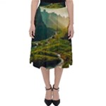 Mountains Trees Forest Classic Midi Skirt