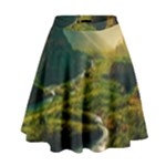 Mountains Trees Forest High Waist Skirt