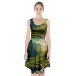 Mountains Trees Forest Racerback Midi Dress