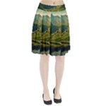 Mountains Trees Forest Pleated Skirt