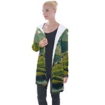 Mountains Trees Forest Longline Hooded Cardigan