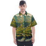 Mountains Trees Forest Men s Short Sleeve Shirt