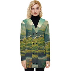 Button Up Hooded Coat  