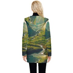 Button Up Hooded Coat  