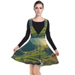 Mountains Trees Forest Plunge Pinafore Dress