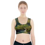 Mountains Trees Forest Sports Bra With Pocket