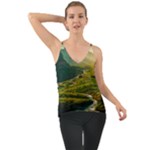 Mountains Trees Forest Chiffon Cami