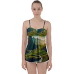 Mountains Trees Forest Babydoll Tankini Top
