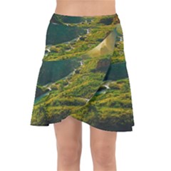 Wrap Front Skirt 