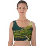 Mountains Trees Forest Velvet Crop Top