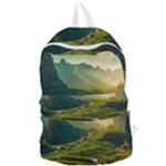 Mountains Trees Forest Foldable Lightweight Backpack