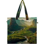 Mountains Trees Forest Canvas Travel Bag