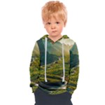 Mountains Trees Forest Kids  Overhead Hoodie