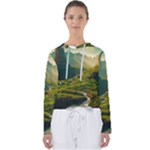 Mountains Trees Forest Women s Slouchy Sweat