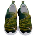 Mountains Trees Forest Kids  Velcro No Lace Shoes