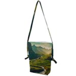 Mountains Trees Forest Folding Shoulder Bag