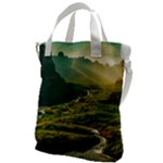 Mountains Trees Forest Canvas Messenger Bag
