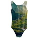 Mountains Trees Forest Kids  Cut-Out Back One Piece Swimsuit