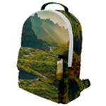 Mountains Trees Forest Flap Pocket Backpack (Small)