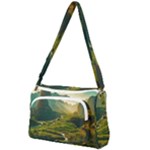 Mountains Trees Forest Front Pocket Crossbody Bag