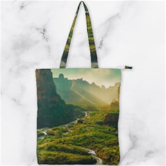 Double Zip Up Tote Bag 
