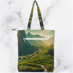 Double Zip Up Tote Bag 