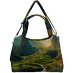 Mountains Trees Forest Double Compartment Shoulder Bag