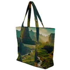 Zip Up Canvas Bag 