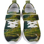 Mountains Trees Forest Kids  Velcro Strap Shoes