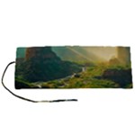 Mountains Trees Forest Roll Up Canvas Pencil Holder (S)