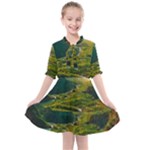 Mountains Trees Forest Kids  All Frills Chiffon Dress