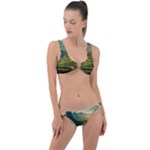 Mountains Trees Forest Ring Detail Crop Bikini Set