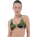 Mountains Trees Forest Ring Detail Bikini Top
