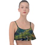 Mountains Trees Forest Frill Bikini Top
