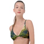 Mountains Trees Forest Knot Up Bikini Top