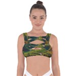 Mountains Trees Forest Bandaged Up Bikini Top