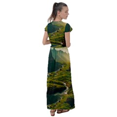 Flutter Sleeve Maxi Dress 